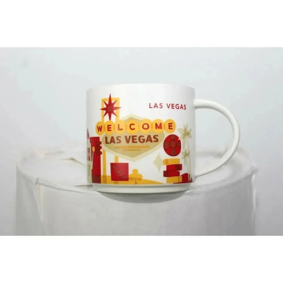 Welcome To Las Vegas Starbucks Coffee You Are Here Collection Mug Cup 14oz 2014 - Picture 1 of 4